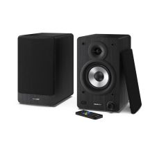 Sharp Bookshelf Speakers 2-Way Black Wired and Wireless 60W