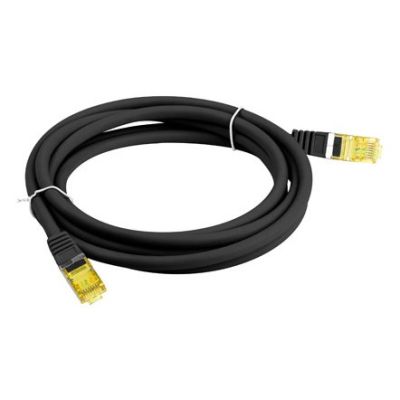 4. LANBERG CAT.6A S/FTP LSZH CU 2M BLACK PATCH CORD FLUKE PASSED