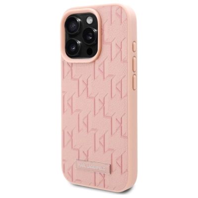 2. Karl Lagerfeld Hot Stamp Magsafe iPhone 16 Pro Case - Pink