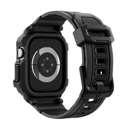 3. Spigen Rugged Armor Pro Strap for Apple Watch 42mm - Black