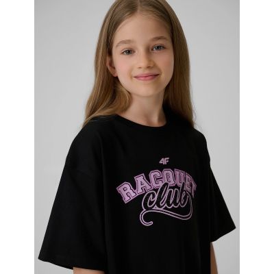3. Oversized T-shirt with print for girls 4F 4FJRAW26TTSHF4242-20S