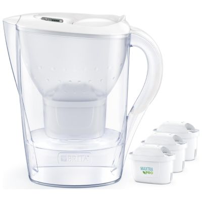 Brita Marella+3 Maxtra Pro PP filter jug (white; 2.4l)