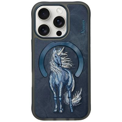 Nimmy Magnetic Fantasy Animal MagSafe Case for iPhone 16 Pro - Blue