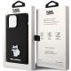 8. Karl Lagerfeld Silicone Choupette Metal Pin case for iPhone 15 Pro - black