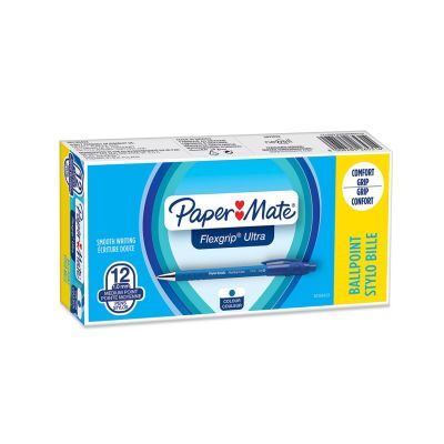2. PAPER MATE Kugelschreiber Flexgrip Ultra RT M Blau 12 Stýck
