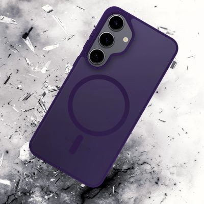 24. 3mk Smoke MagCase for Samsung Galaxy S25 - purple