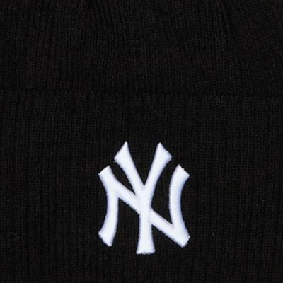 3. New Era Wide Cuff Beanie New York Yankees Hat 60691072 Black One Size