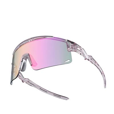 2. Rockbros Cycling Glasses Photochromic, with UV Protection and Corrective Insert, Clear - Purple