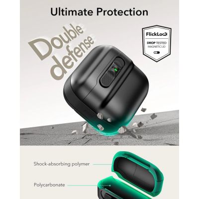 5. ESR Pulse Halolock Magsafe case for AirPods 4 - black