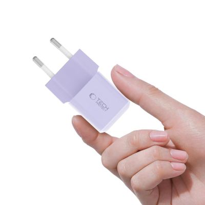 5. Tech-Protect NCM25 USB-C PD 25W Wall Charger - Purple