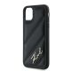 6. Karl Lagerfeld Diagonal Quilted Script case for iPhone 11 / Xr - black