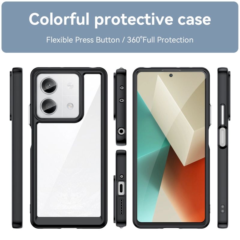 2. Outer Space Case with gel frame for Xiaomi Redmi Note 13 Pro - black
