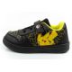 2. Leomil children's sports shoes Pokemon sneakers lightweight with velcro black