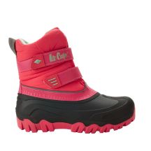 Lee Cooper pink and black children's boots LCJ-26-44-4574K