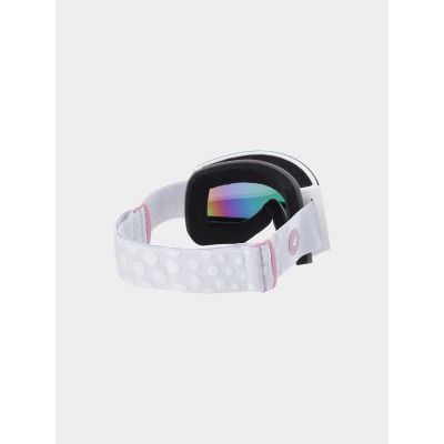 5. Girls' ski goggles with multi-color coating 4F Junior 4FJWAW24AGOGF040-10S