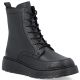 7. Women's leather ankle boots with platform, black, Rieker 70410-00