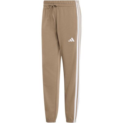 Women's adidas Essentials 3-Stripes French Terry Cuffed Pants Beige KF8338