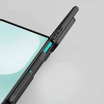 15. Nillkin Super Frosted Shield Fold Magnetic Case for Samsung Galaxy Z Fold 7, MagSafe Compatible, with S Pen Space - Black
