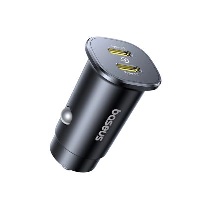 2. Baseus GoTrip 2 x USB-C 30W Car Charger - Black