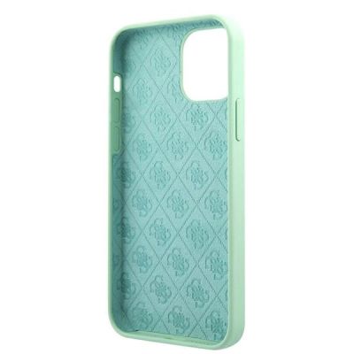 7. Guess Metal Logo Script Case for iPhone 12 Pro Max 6.7" - Green