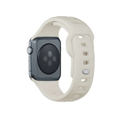 2. 3mk Silicone Watch Strap for Apple Watch 38/40/41 mm - white