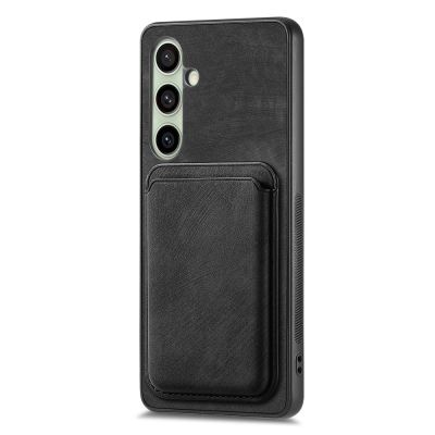2. Samsung Galaxy A56 5G Faux Leather Case with Detachable Card Holder, MagSafe Compatible - Black
