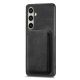 2. Samsung Galaxy A56 5G Faux Leather Case with Detachable Card Holder, MagSafe Compatible - Black