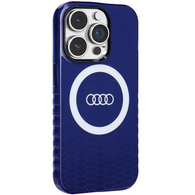 6. Audi IML Big Logo MagSafe case for iPhone 14 Pro - blue
