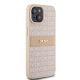 4. DKNY Leather Mono Stripe & Metal Logo case for iPhone 15 / 14 / 13 - pink