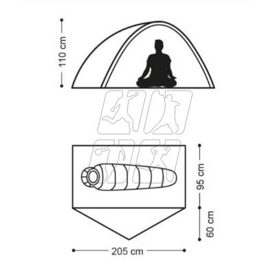 2. Naturehike Cycling Ultralight 1 Tent NH18A095-D-Orange