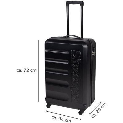 33. SET OF 3 SUITCASE 18/22/26 INCHES BLACK SLAZENGER