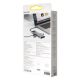 6. Baseus Metal Gleam 11in1 multifunctional USB Type C HUB - 3x USB 3.2 Gen 1 5Gbps / USB Type C PD 100W / 3.5 mm mini jack AUX / VGA Full HD 60Hz / 2x HDMI 4K 30Hz / TF and SD card reader / RJ45 1Gbps gray (CAHUB-CT0G)