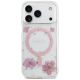 3. Guess Resin Flowers Glitter MagSafe Case for iPhone 17 Pro - Pink