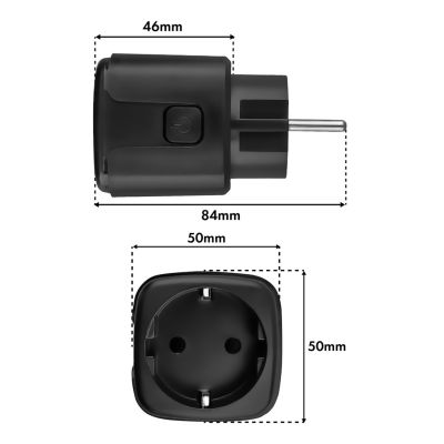 4. GREENBLUE REMOTE CONTROLLED WIFI SOCKET, ANDROID/IOS/ALEXA/GOOGLE HOME, TIMER, WATTMETER, MAX 16A/3840W GB735 B