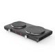 6. ELDOM ELECTRIC TWO-BURNER STOVE PG22 2500W, SMOOTH TEMPERATURE REGULATION, PLATE DIAMETERS 18.5 CM + 15.5 CM