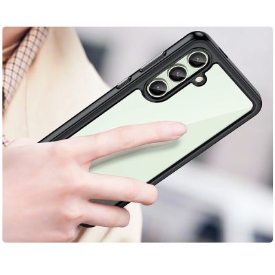 4. Outer Space Case with Gel Frame for Samsung Galaxy S24 FE - Black