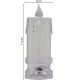 14. DECORATIVE CANDLE 5x11CM DECORATED LED