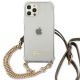 3. Guess GUHCP12MKC4GSGO iPhone 12/12 Pro 6.1" Transparent hard case 4G Gold Chain