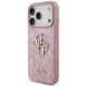 2. Guess Fixed Glitter Big 4G Case for iPhone 17 Pro / 18 Pro - Pink