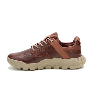 2. CATERPILLAR HEX LITE LEATHER BT BROWN SHOES (P726639)