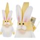 7. YELLOW BUNNY 20CM WITH GIFT BAG SPRING DECORATION