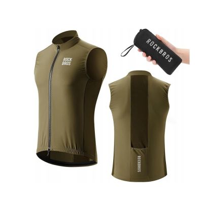 2. ROCKBROS Sports Wind Vest 151000310 Brown L