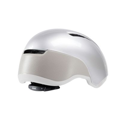 12. HJC CALIDO PLUS Silver Bicycle Helmet PEARL GREYISH SILVER rM