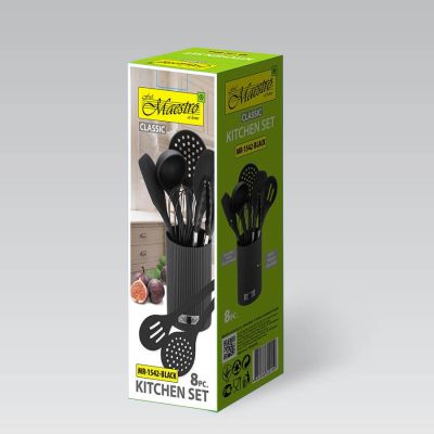 6. Kitchen utensils 8 pieces MR-1542-BLACK MAESTRO