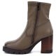 8. Women's khaki ankle boots with a block heel Potocki 12419