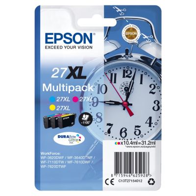 Epson Alarm clock Multipack 3-color 27XL DURABrite Ultra Ink