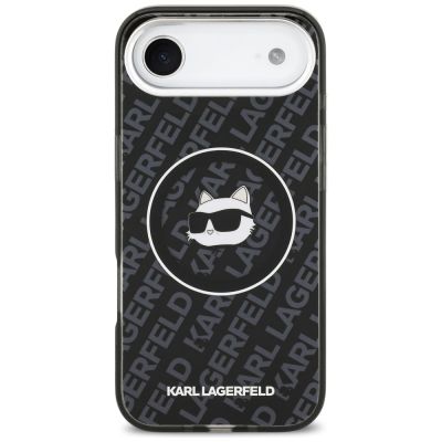 3. Karl Lagerfeld IML Choupette Head Logo MagSafe iPhone Air Case - Black
