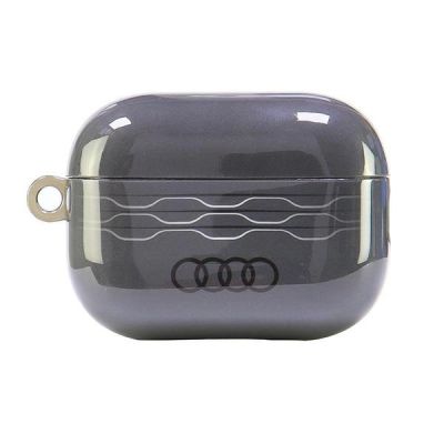 Audi IML Geometric Pattern AirPods Pro 2 Case - Gray