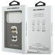 8. Karl Lagerfeld FW Grained Karl & Choupette Heads Pins & Logo iPhone 17 Pro Case - Gray