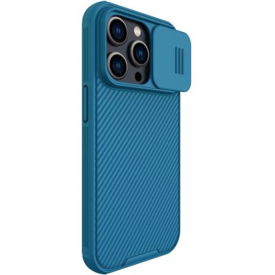 3. Nillkin CamShield Pro Case iPhone 14 Pro Armored Cover Camera Protector Blue
